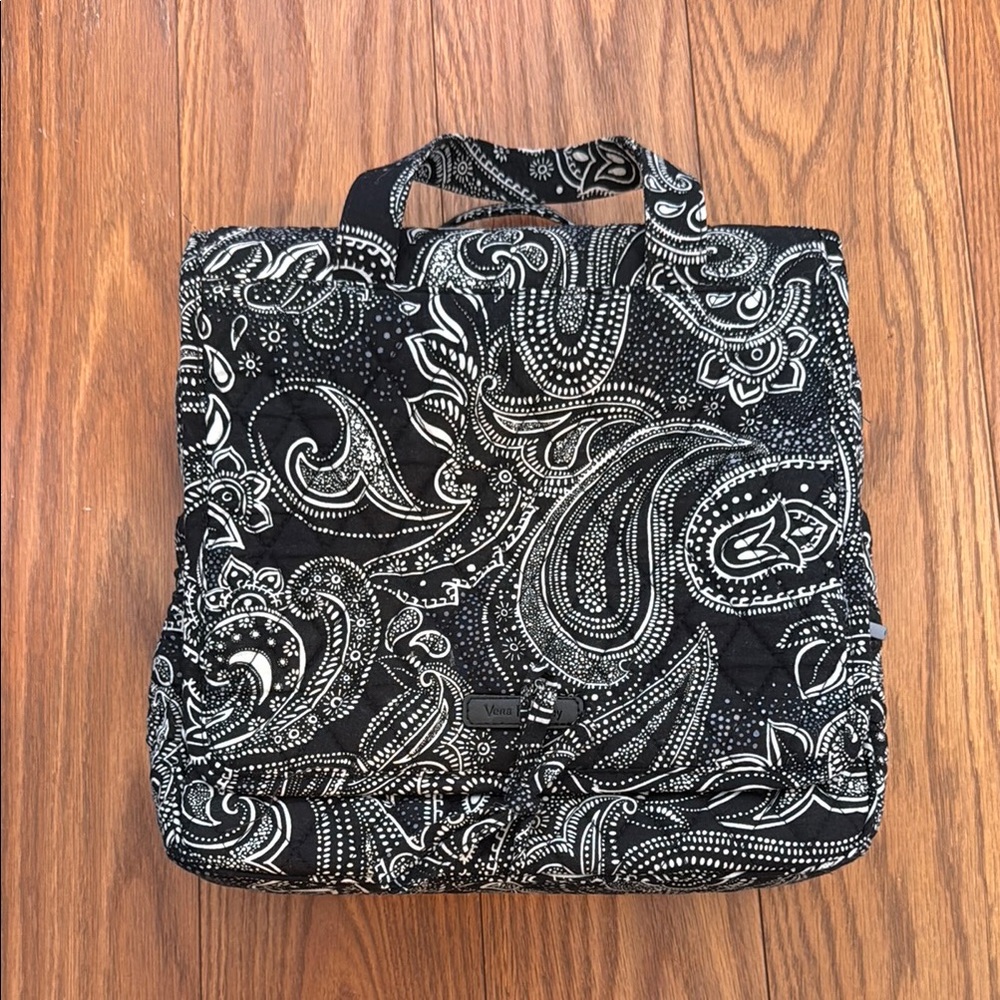 Vera Bradley Black and White Paisley Women's Travel/Cosmetic Bag